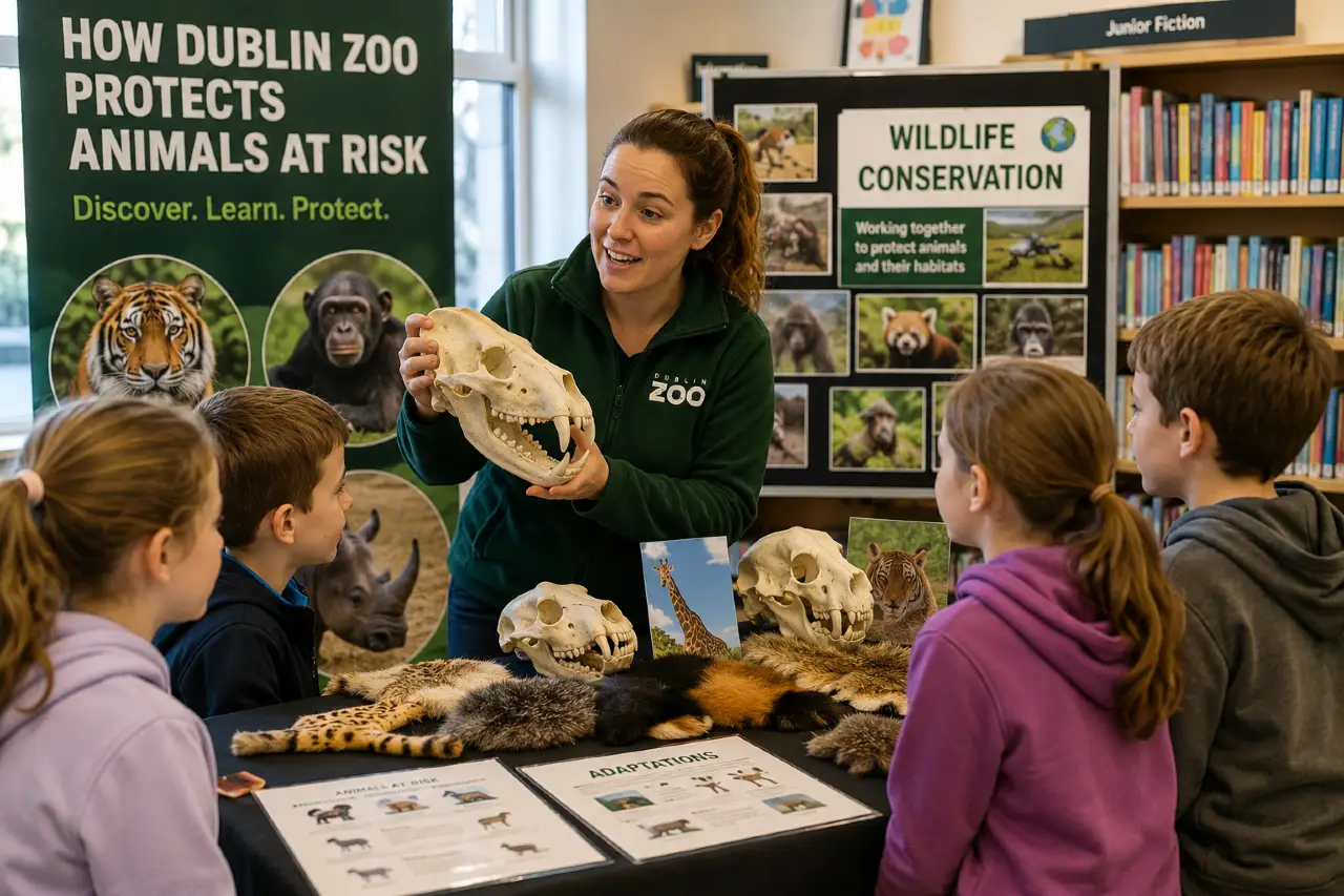 A Dublin Zoo conservation educator introduces young visitors to the remarkable adaptations that help animals survive.