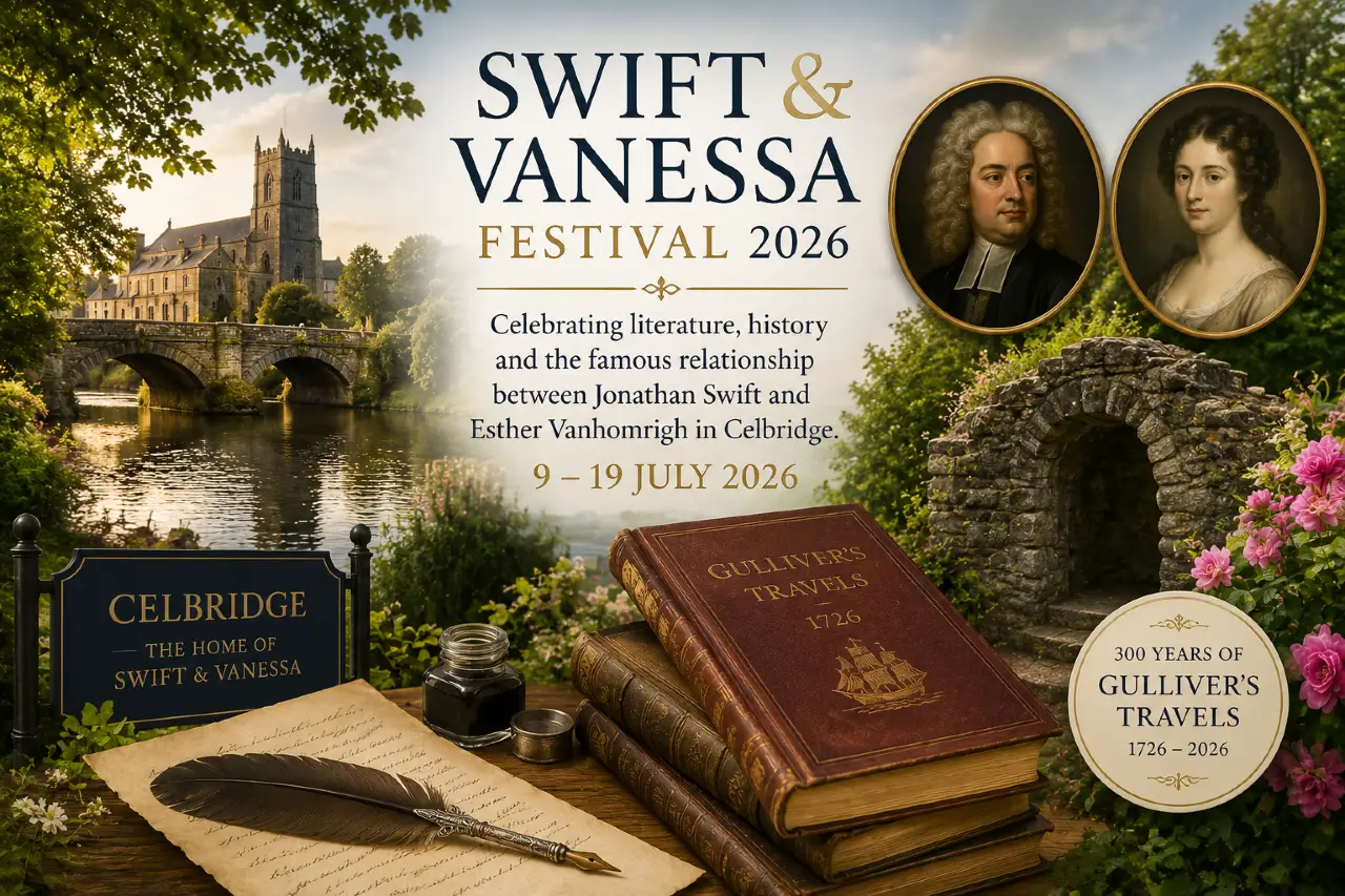 Literary festival setting in historic Celbridge celebrating Jonathan Swift and Vanessa.