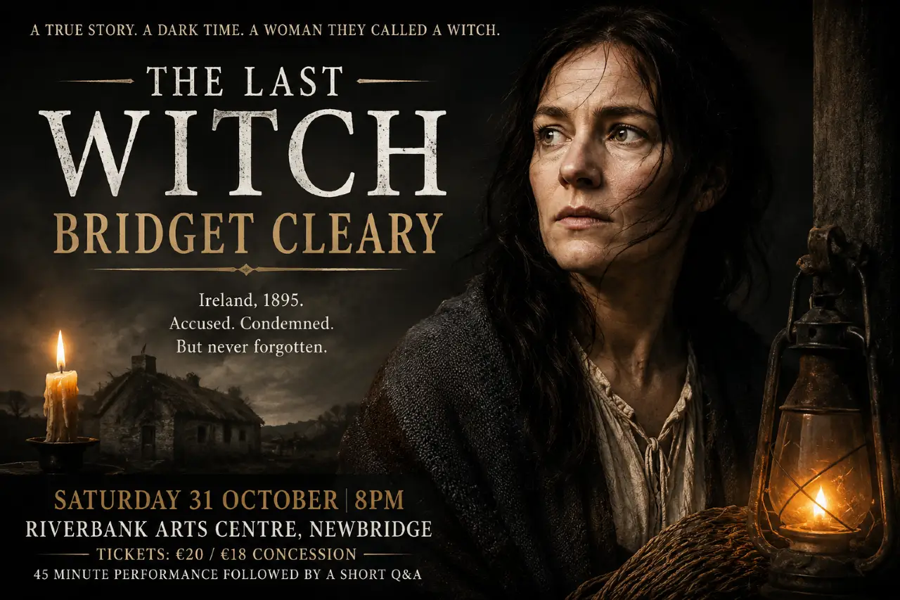 Promotional image for a theatrical performance about the life and death of Bridget Cleary.